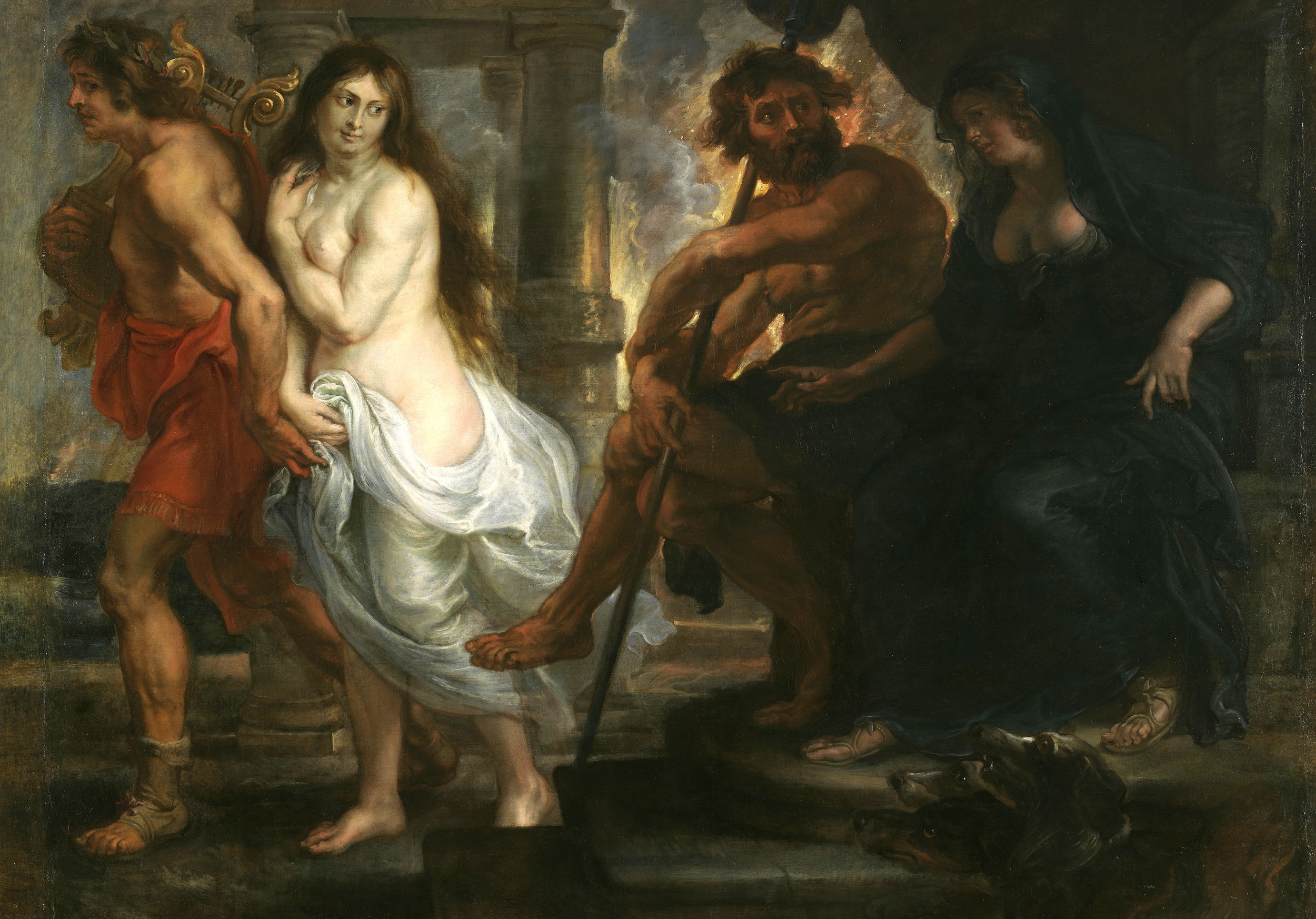 Ο Πλούτωνας άκουσε την Περσεφόνη και άφησε τον Ορφέα να πάρει πίσω την Ευριδίκη (Πίνακας του P. P. Rubens)