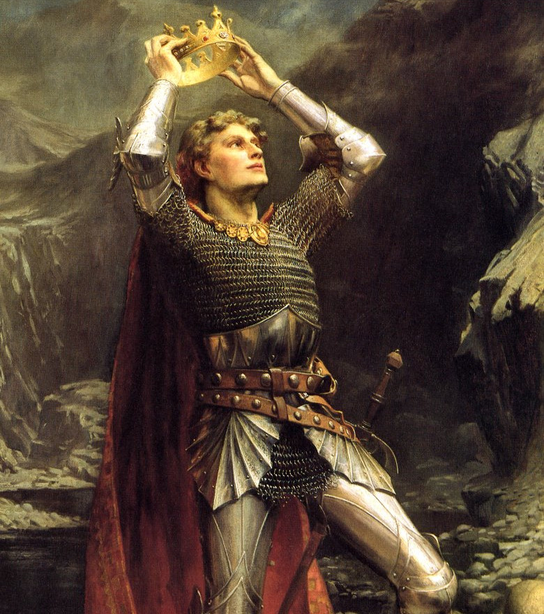 Ο Αρθούρος στέφεται βασιλιάς (Λεπτομέρεια από πίνακα του C.E Butler)