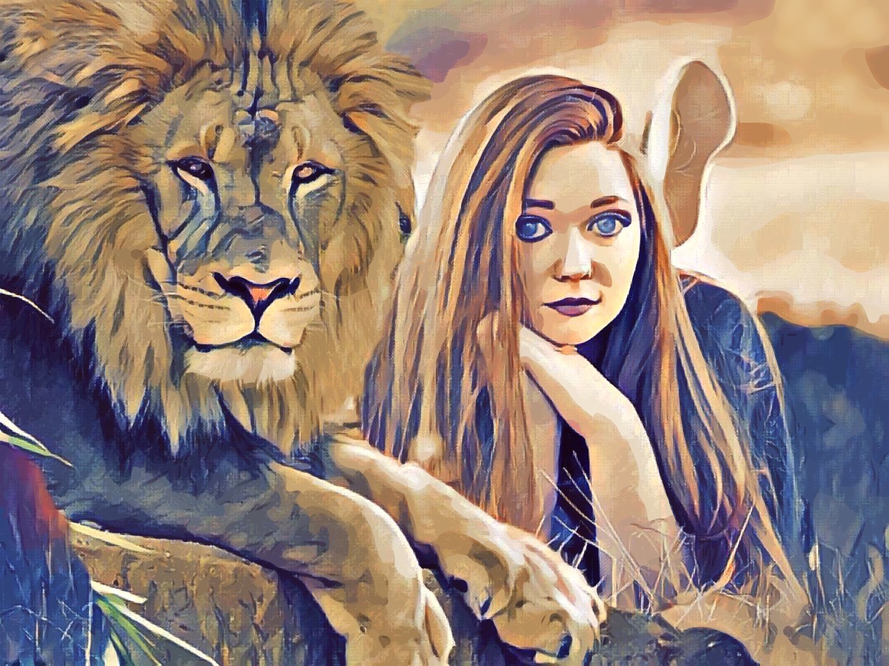 Το λιοντάρι και η κόρη παντρεύτηκαν (εικόνα pixabay)