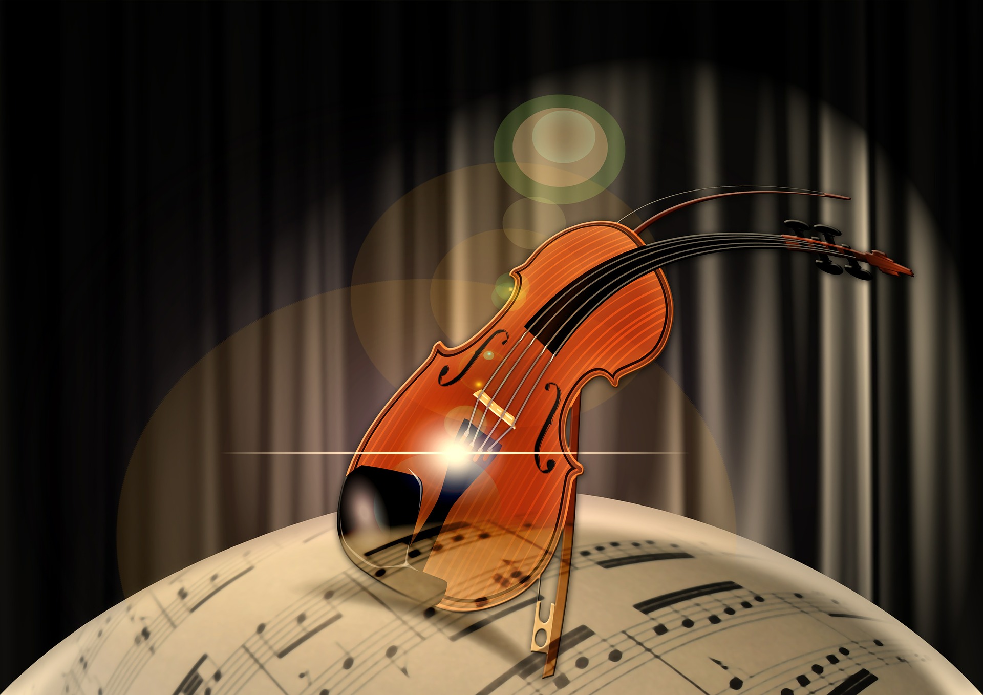 Το βιολί έπαιζε μουσική (εικόνα Pixabay)