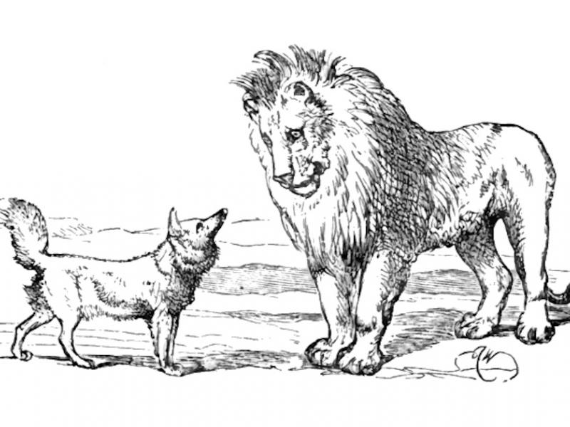 Μύθοι του Αισώπου: «Η αλεπού και το λιοντάρι» (Ακουστικό) - Εικόνα: Wikimedia 
